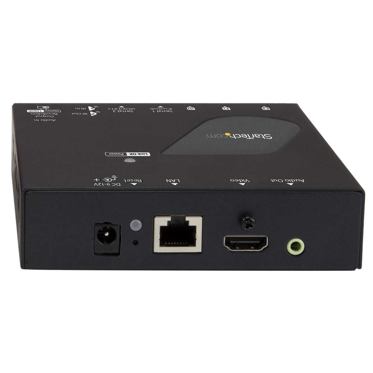 StarTech.com ST12MHDLAN4R extensor audio/video Receptor AV Negro