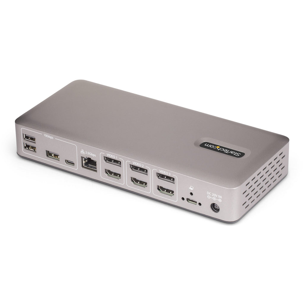 StarTech.com 150UE-USB4DOCKTRIPLE base para portátil y replicador de puertos Alámbrico Gris (2)
