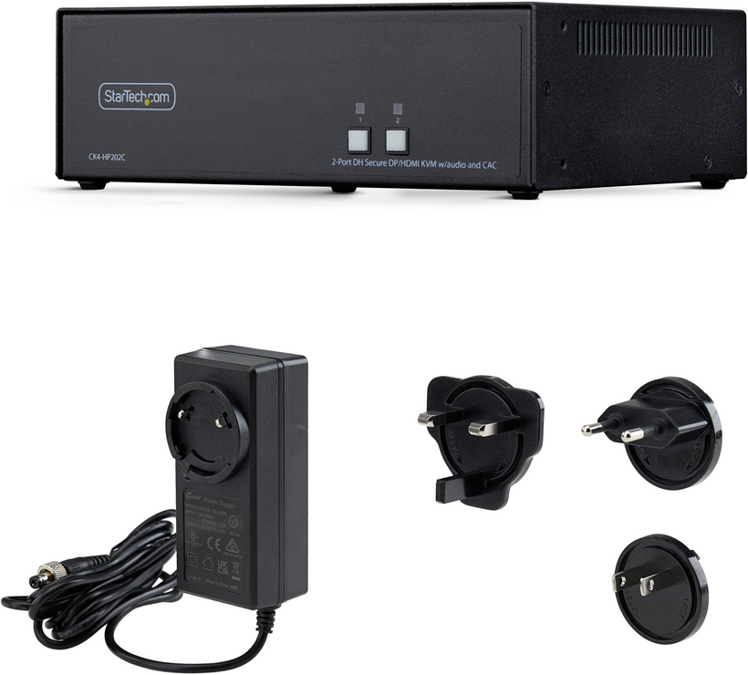 Startech CK4-HP202C - Conmutador KVM / audio / USB, 2 x KVM / audio / USB (4)