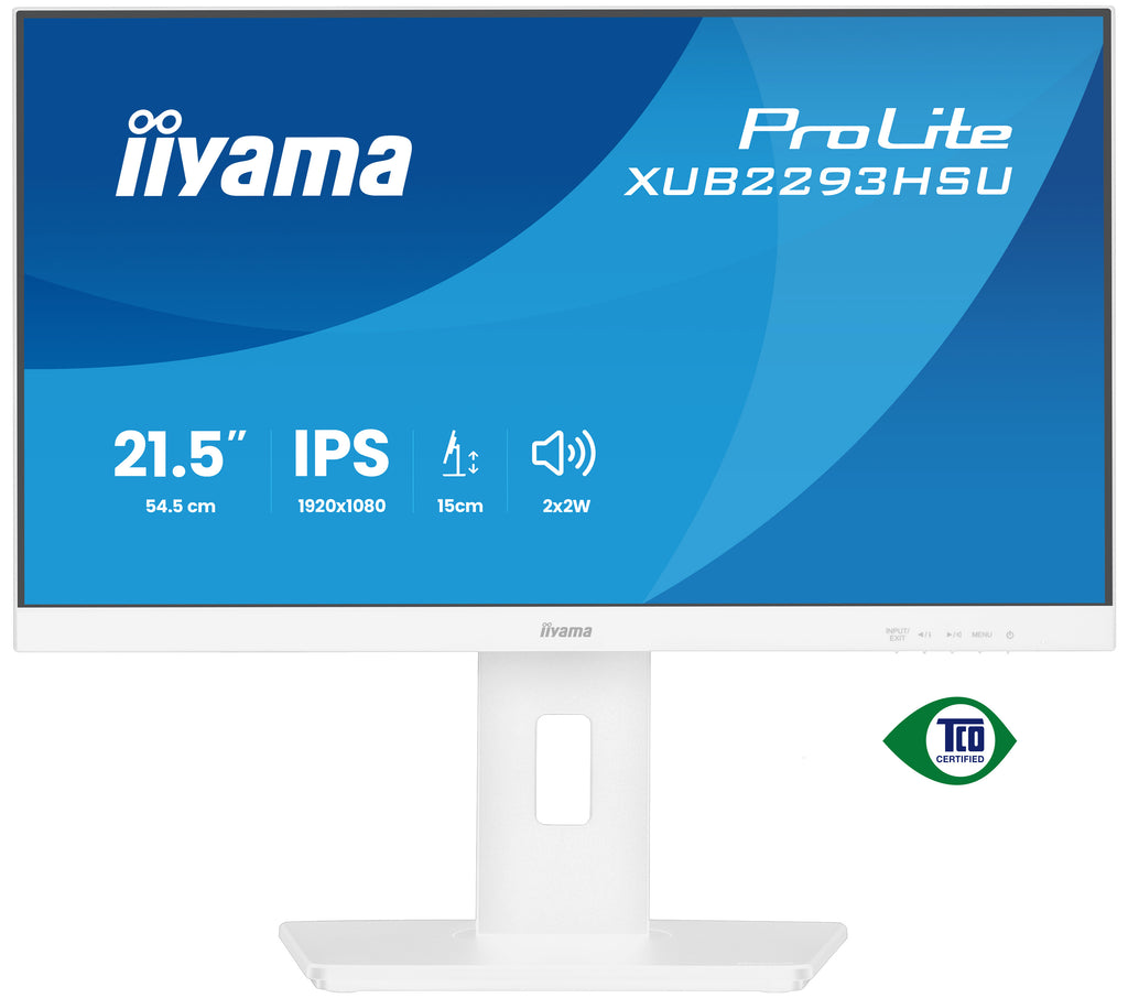 iiyama ProLite XUB2293HSU-W7 pantalla para PC 54,6 cm (21.5") 1920 x 1080 Pixeles Full HD LED Blanco (3)
