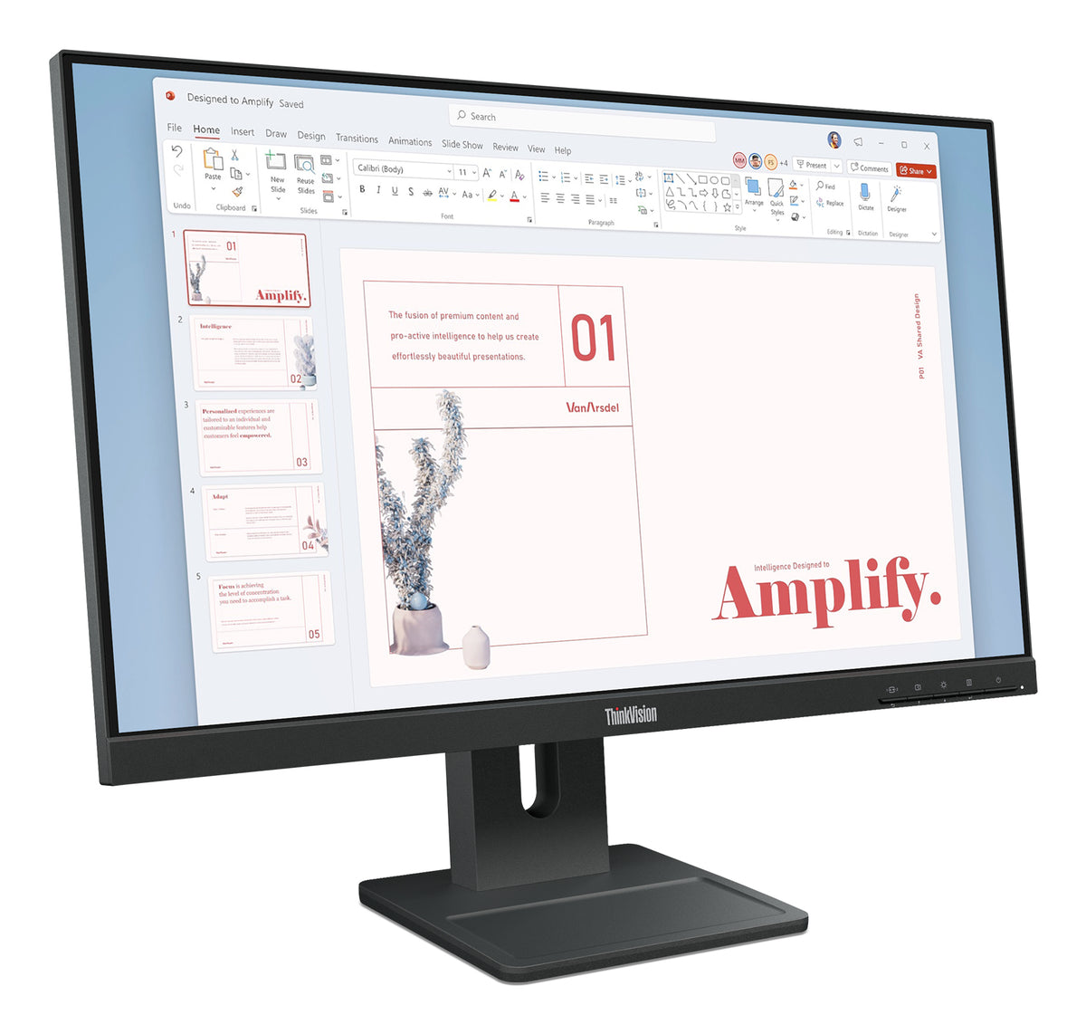 Lenovo ThinkVision E24-40 pantalla para PC 60,5 cm (23.8") 1920 x 1080 Pixeles Full HD LCD Negro (4)