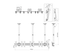 Multibrackets 2277 soporte para pantalla de señalización 106,7 cm (42") Negro (5)