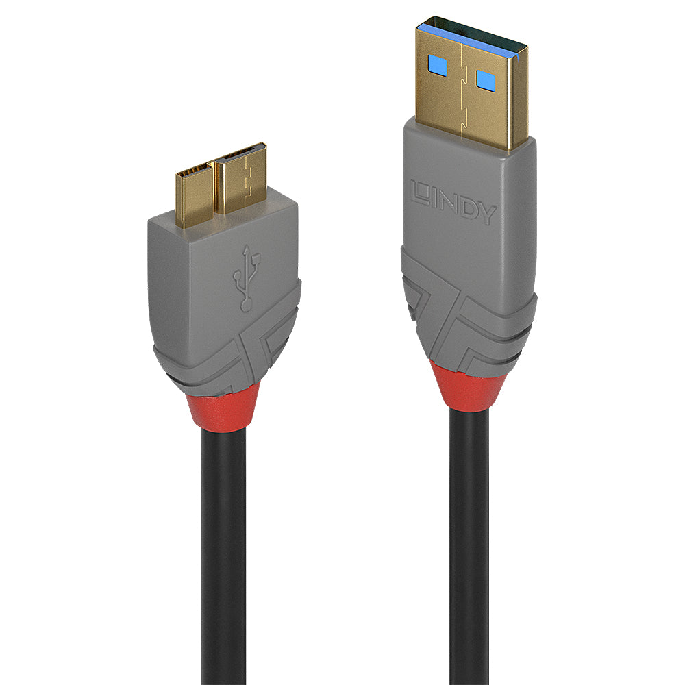 Lindy 36768 cable USB USB 3.2 Gen 1 (3.1 Gen 1) 3 m USB A Micro-USB B 5 Gbit/s Negro (2)