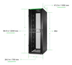 APC AR3357B2 armario rack 48U Rack o bastidor independiente Negro (6)