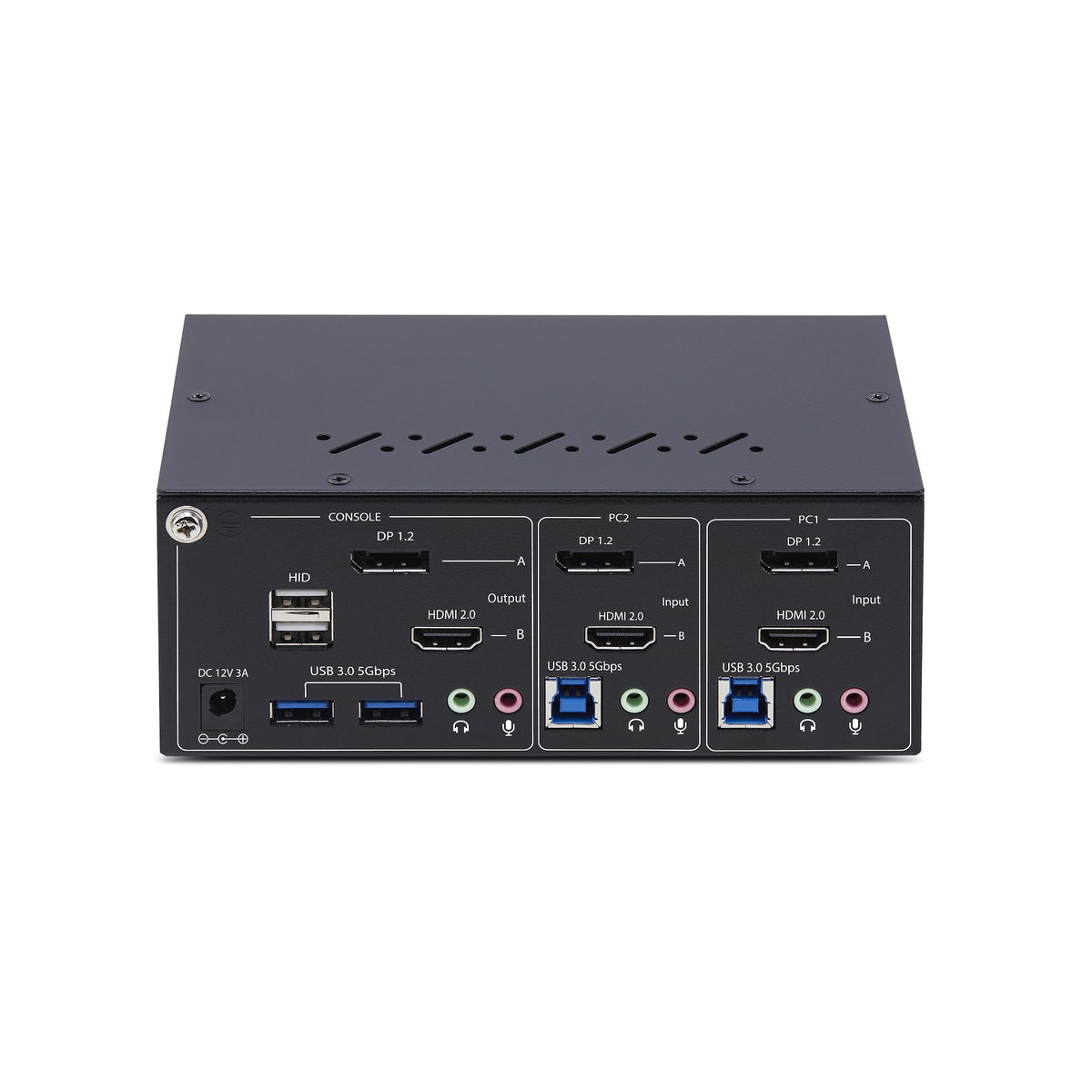 StarTech.com P2ADDH462-KVM-SWITCH interruptor KVM Negro