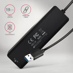 Axagon HUE-C2A hub de interfaz USB 3.2 Gen 1 (3.1 Gen 1) Type-A 5000 Mbit/s Negro (5)