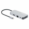 Manhattan 130615 base para portátil y replicador de puertos Alámbrico USB 3.2 Gen 1 (3.1 Gen 1) Type-C Aluminio (2)