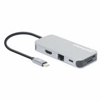 Manhattan 130615 base para portátil y replicador de puertos Alámbrico USB 3.2 Gen 1 (3.1 Gen 1) Type-C Aluminio (2)