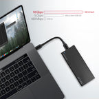 Axagon EEM2-GTR caja para disco duro externo Caja externa para unidad de estado sólido (SSD) Negro M.2 (6)