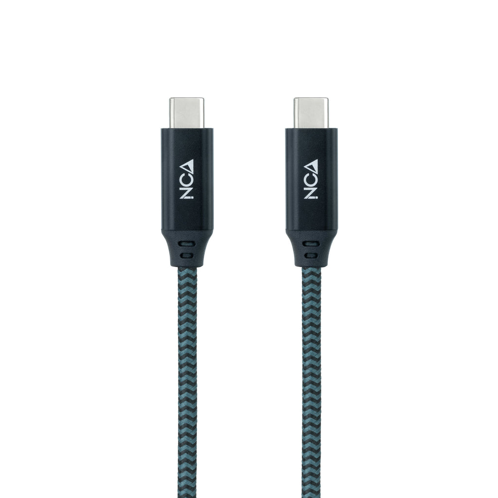Nanocable 10.01.4301-L150-COMB cable USB USB4 Gen 2x2 1,5 m USB C 20 Gbit/s Verde azulado, Negro, Gris (3)