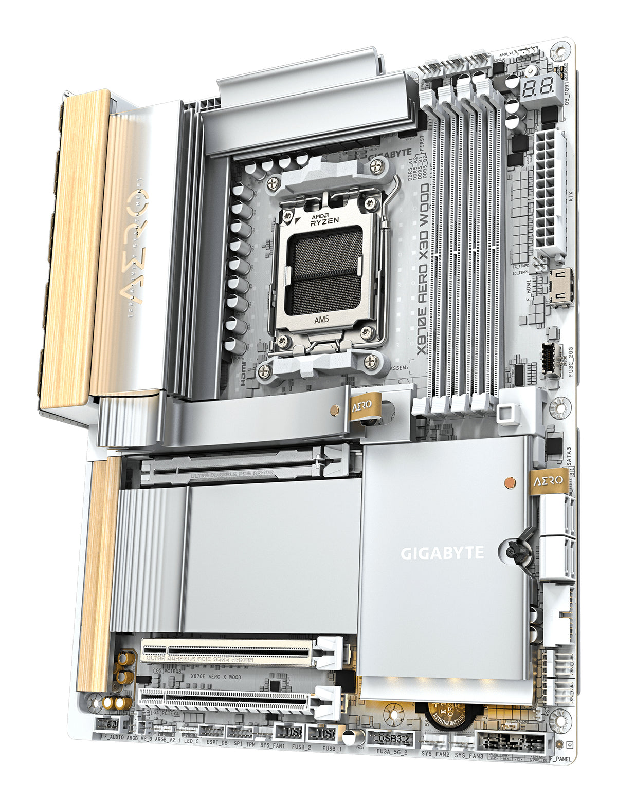 GIGABYTE X870E AERO X3D WOOD AMD X870E Zócalo AM5 ATX (5)