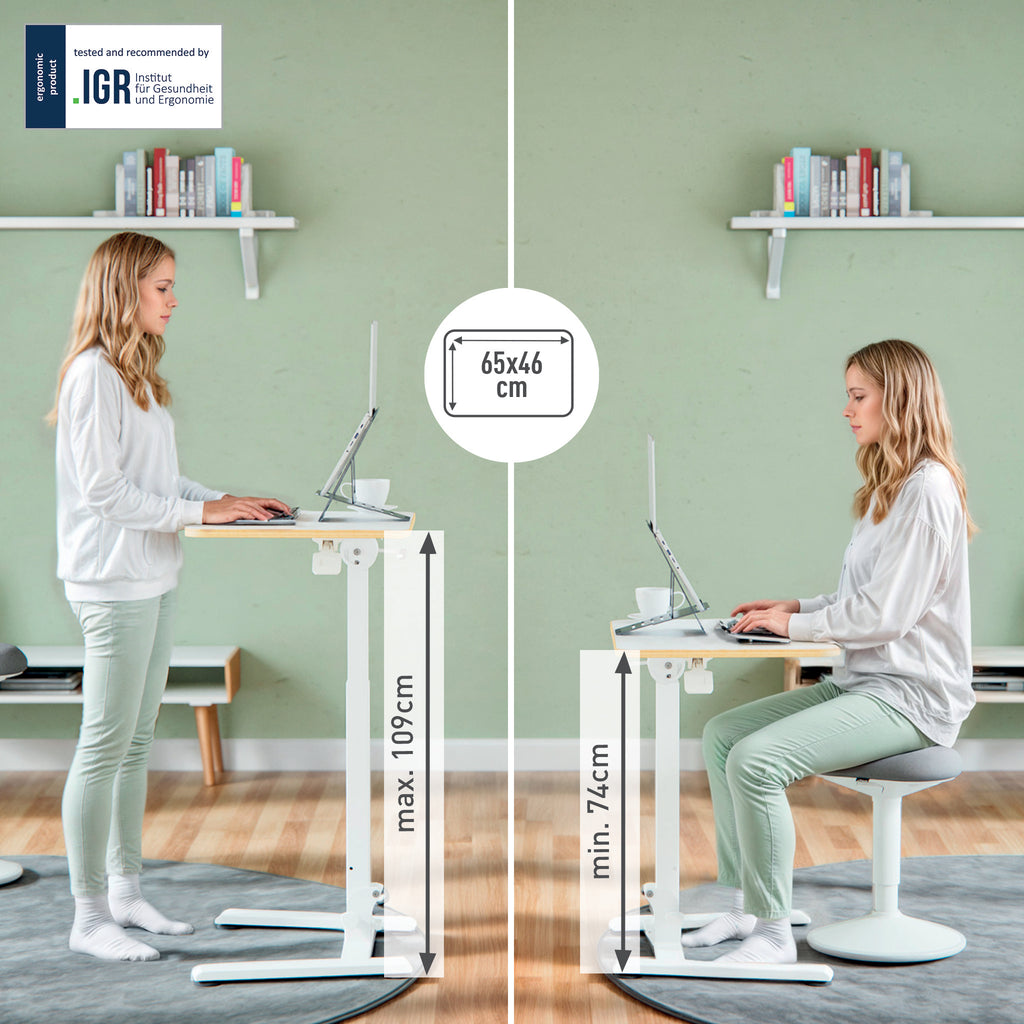 Leitz 65880001 escritorio de pie Blanco (2)