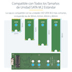 StarTech.com SM21BMU31C3 caja para disco duro externo Caja externa para unidad de estado sólido (SSD) Negro, Plata (8)