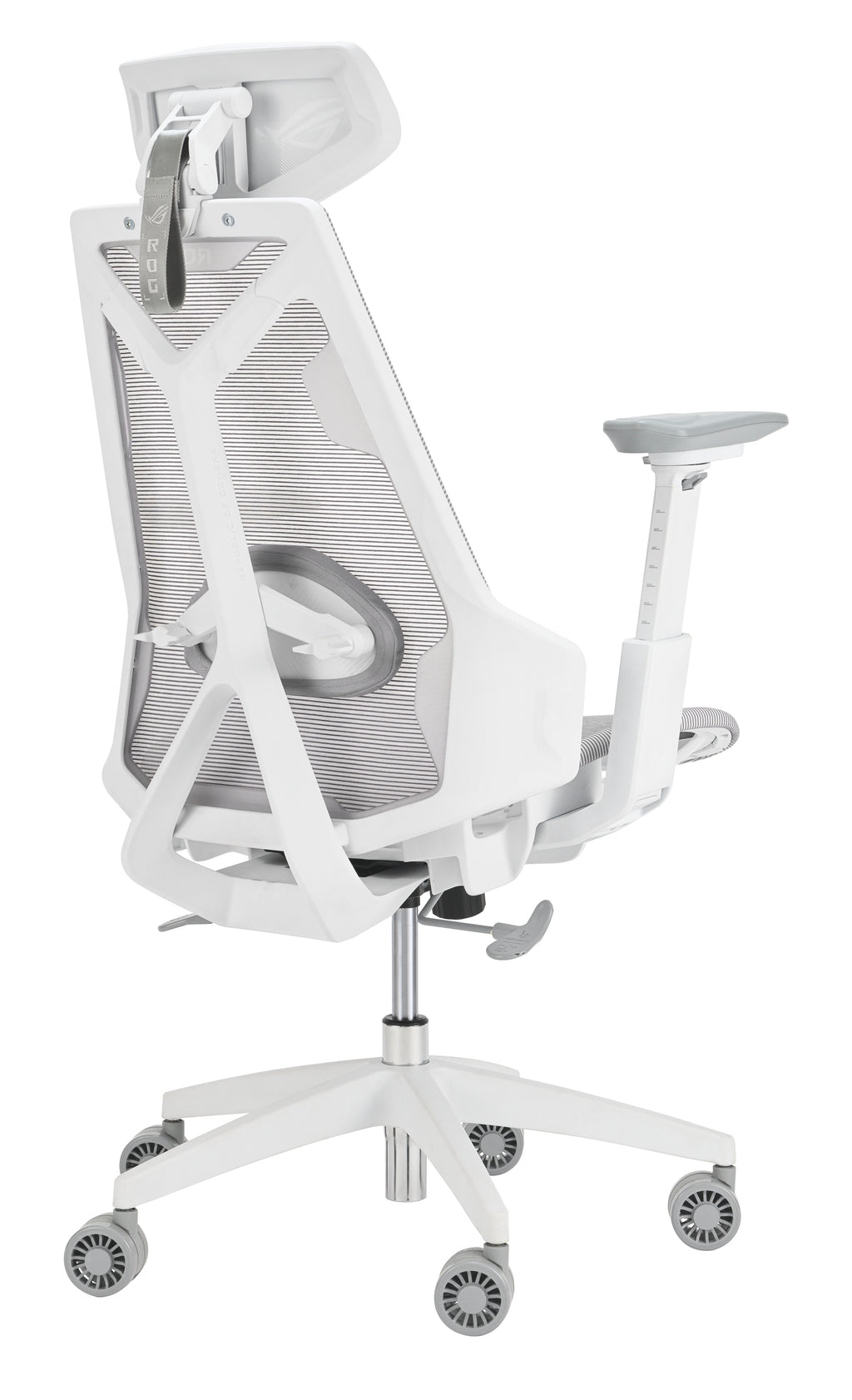 ASUS ROG Destrier Ergo Core White Silla para videojuegos de PC Asiento de malla Blanco (4)