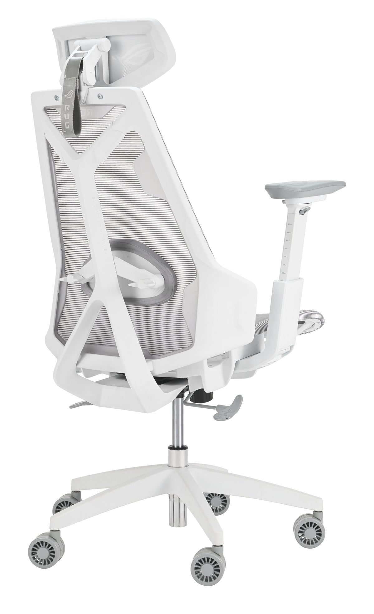 ASUS ROG Destrier Ergo Core White Silla para videojuegos de PC Asiento de malla Blanco (4)