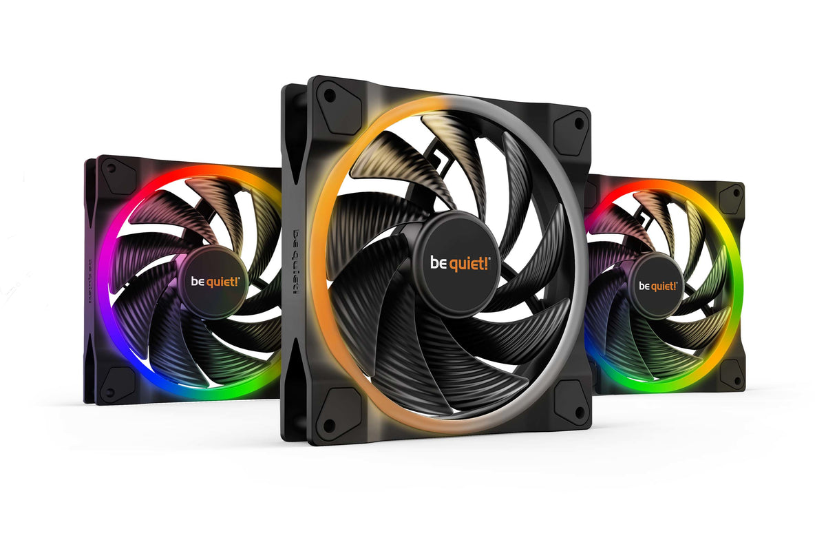 be quiet! Light Wings | 140mm PWM Triple Pack high-speed Carcasa del ordenador Ventilador 14 cm Negro 3 pieza(s)