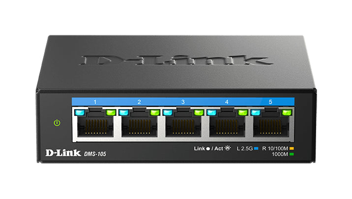 D-Link DMS-105 No administrado L2 2.5G Ethernet (100/1000/2500) Negro (3)