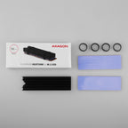 Axagon CLR-M2L10 sistema de refrigeración para ordenador M.2 NVMe SSD, Unidad de estado sólido Disipador térmico/Radiador Negro 1 pieza(s) (6)