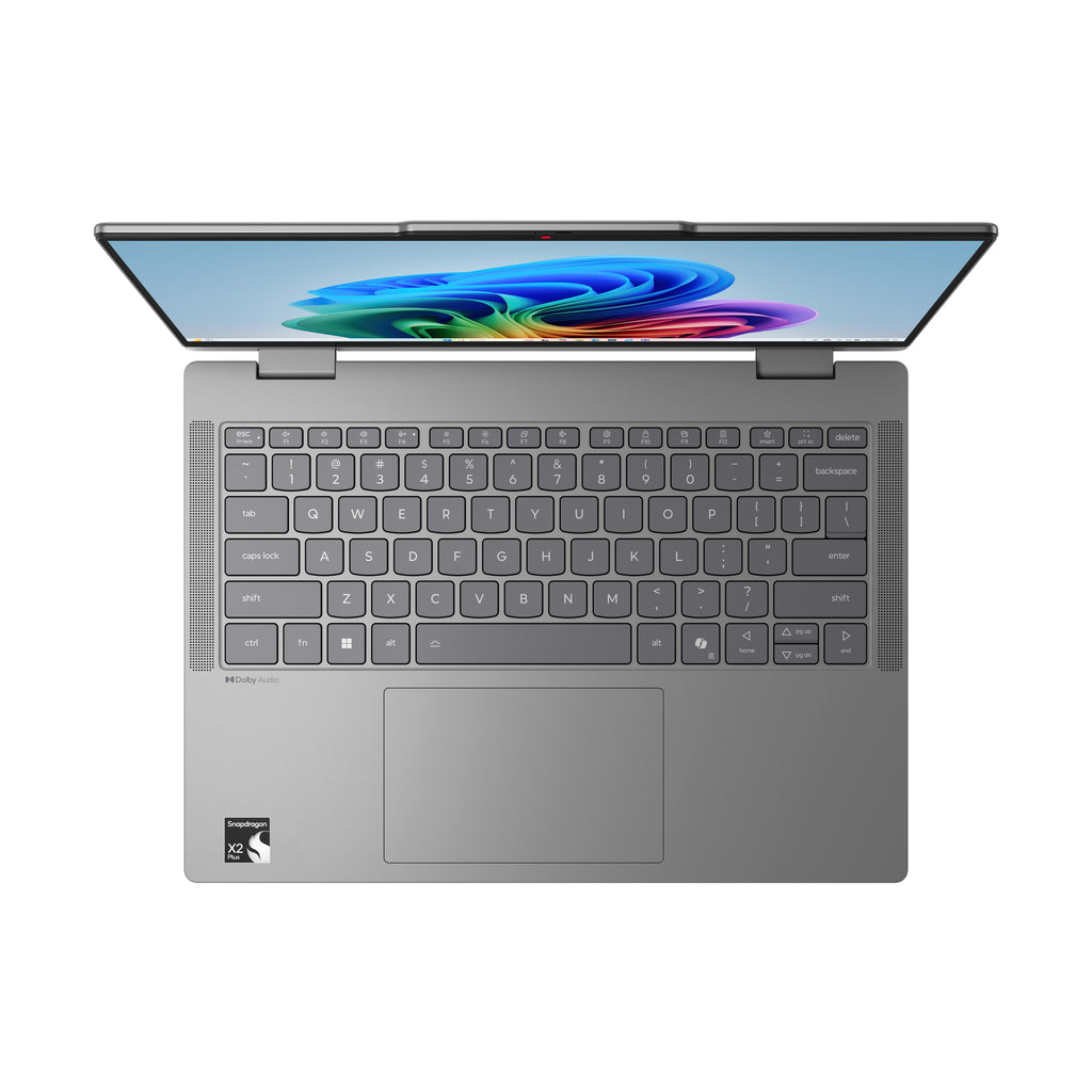 Lenovo IdeaPad 5 2-in-1 14Q8Y11 Copilot+ PC Snapdragon X2P-42-100 Híbrido (2-en-1) 35,6 cm (14") Pantalla táctil WUXGA 16 GB LPDDR5x-SDRAM 512 GB SSD Wi-Fi 7 (802.11be) Windows 11 Home Gris Alemán (5)
