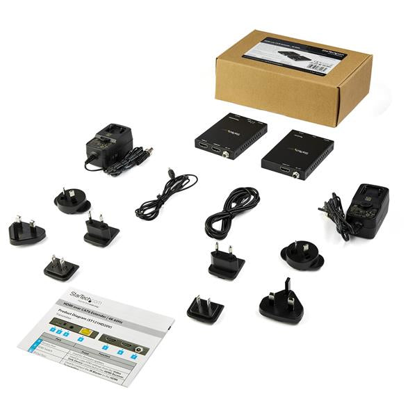 StarTech.com ST121HD20V extensor audio/video Transmisor y receptor de señales AV Negro (5)