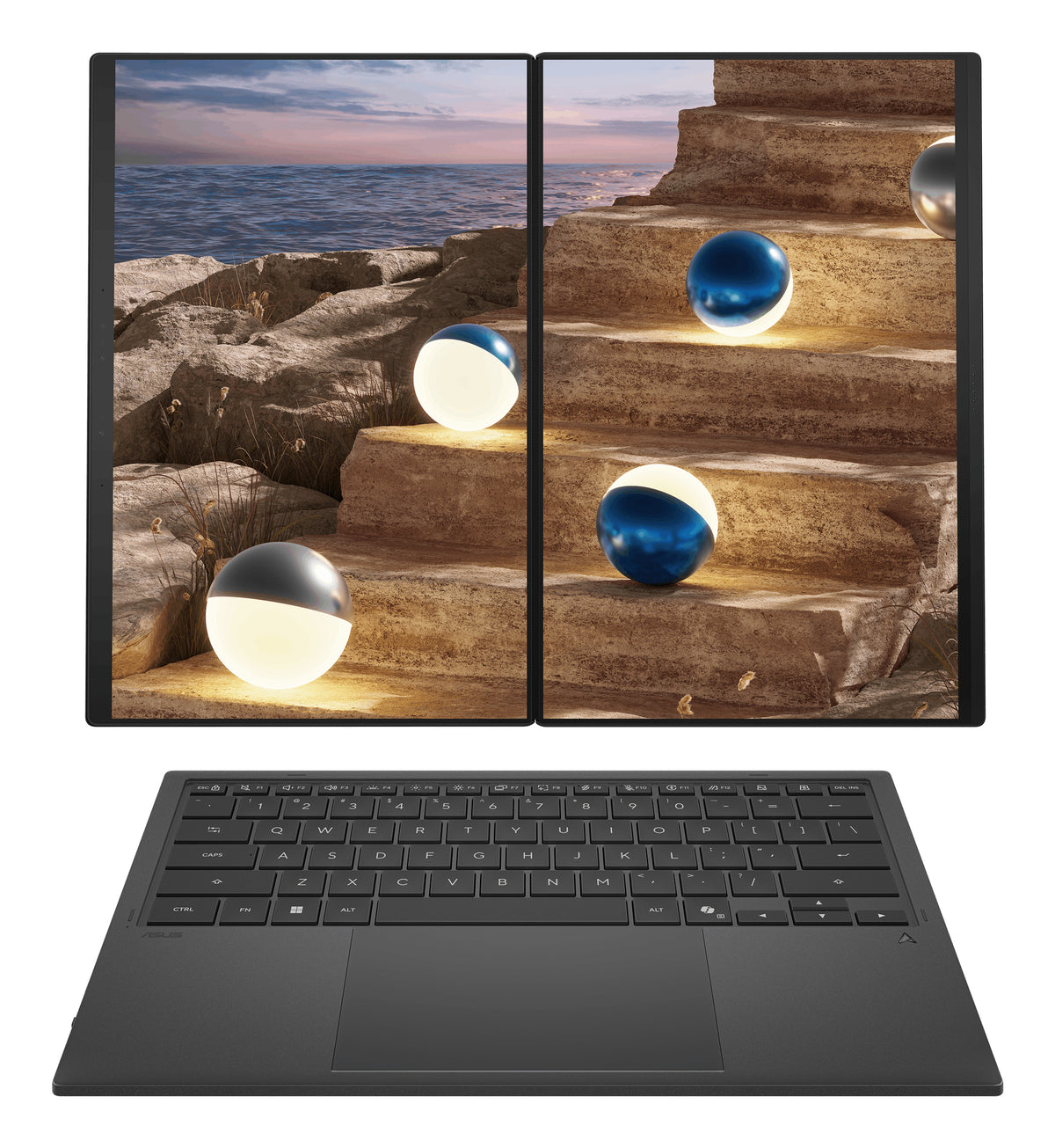 ASUS Zenbook Duo UX8407AA-SN504W Híbrido (2-en-1) 35,6 cm (14") Pantalla táctil LPDDR5x-SDRAM Wi-Fi 7 (802.11be) Gris (6)