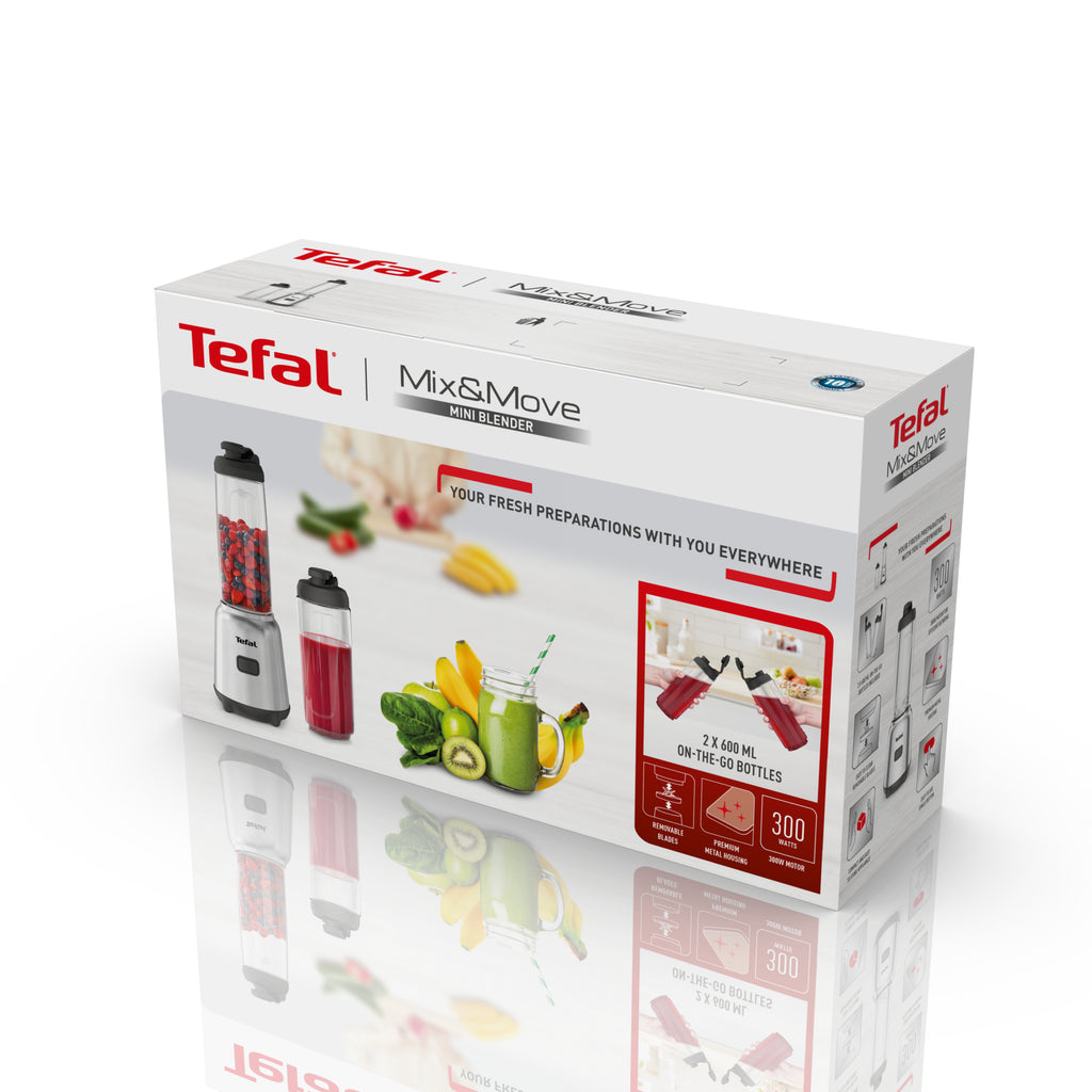 Tefal Mix&Move BL15FD 0,6 L Batidora de vaso 300 W Acero inoxidable (6)