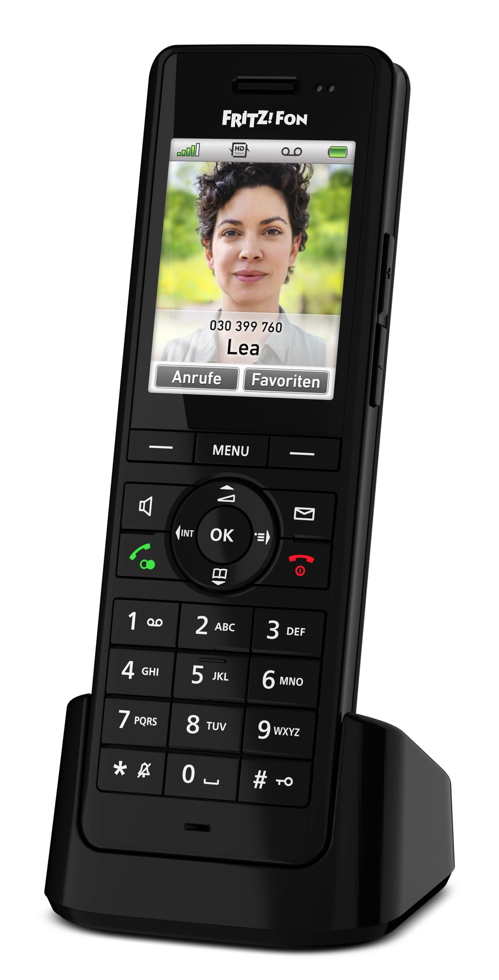 Fon FRITZ! X6 Teléfono DECT Identificador de llamadas Negro