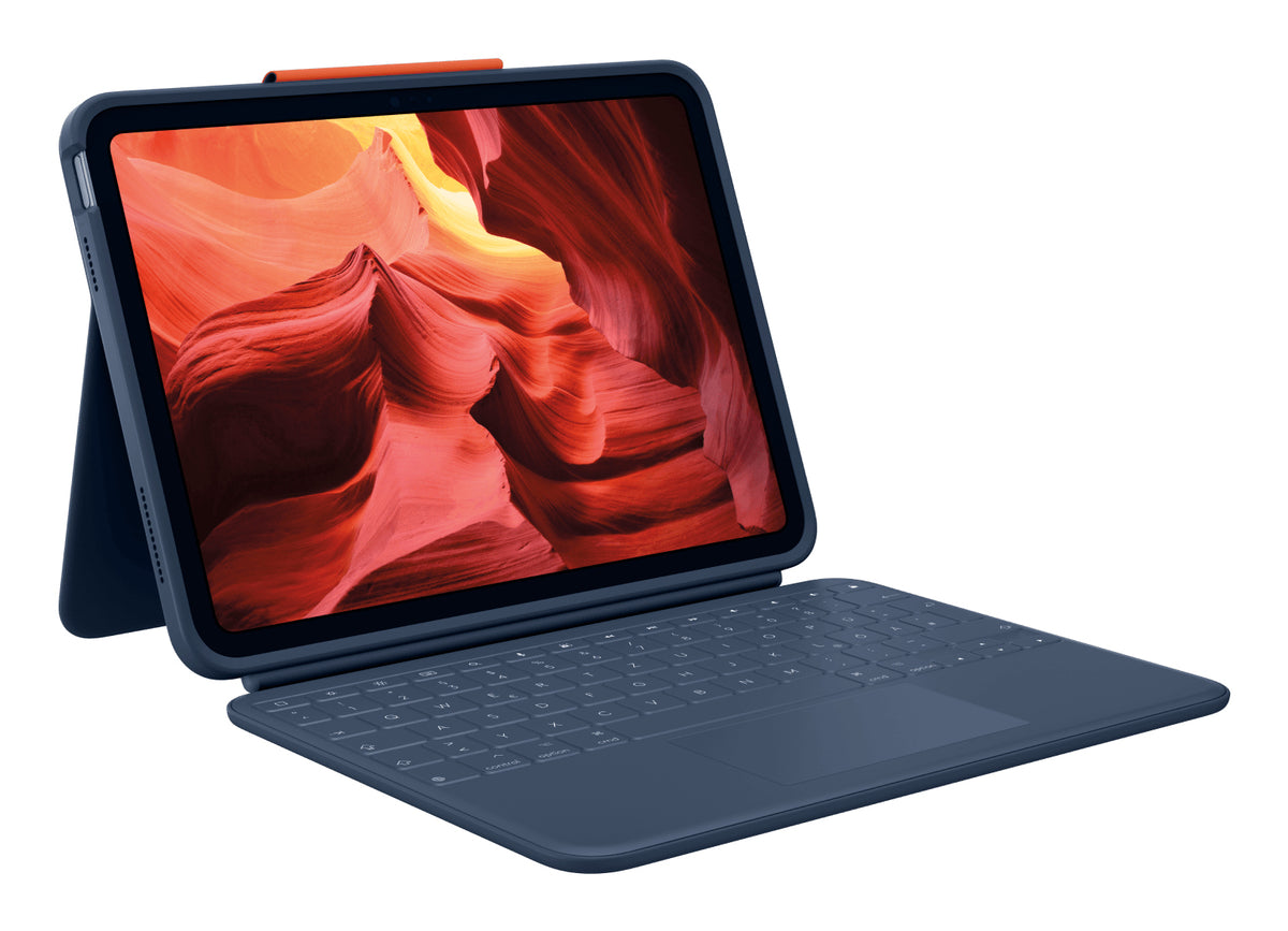 Logitech Rugged Combo 4 Touch QWERTZ Alemán Smart Connector Azul (6)