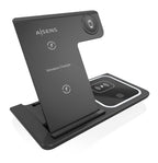 AISENS ASCH-15W3WC043-BK cargador de dispositivo móvil Auriculares, Teléfono móvil, Smartphone, Reloj inteligente Cargador inalámbrico Carga rápida Interior (2)