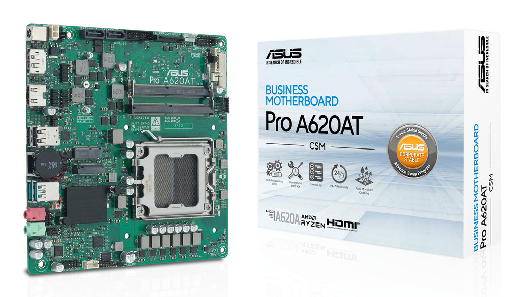 ASUS Pro A620AT-CSM AMD A620A Zócalo AM5 Thin Mini ITX (3)