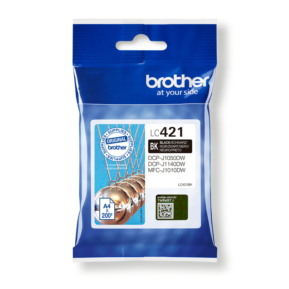 Brother LC421BK cartucho de tinta 1 pieza(s) Original Negro (2)