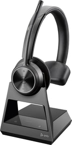 HP Poly Savi 7310 UC Monaural DECT 1880-1900 MHz Headset Inalámbrico Diadema Oficina/Centro de llamadas Base de carga Negro (2)