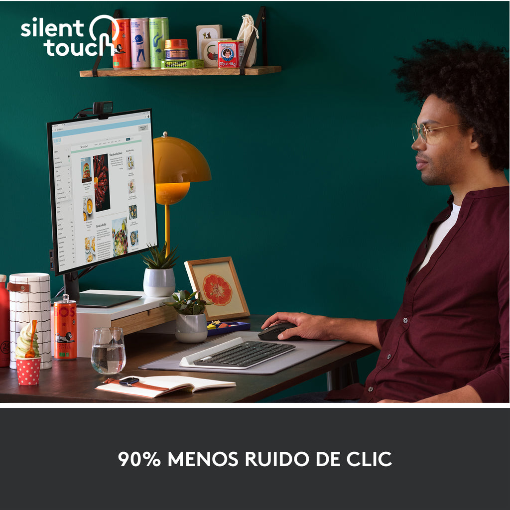 Logitech Signature M650 L ratón Oficina Mano derecha Bluetooth Óptico 4000 DPI (9)