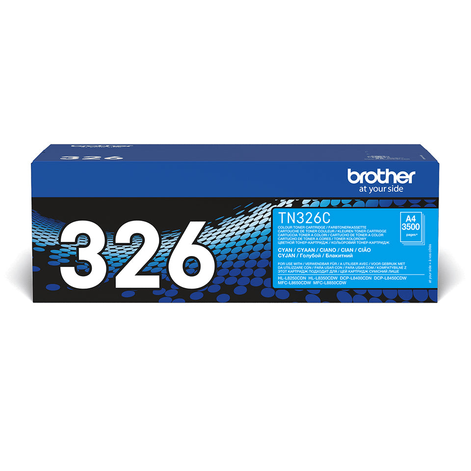 Brother TN-326C cartucho de tóner 1 pieza(s) Original Cian (2)