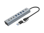 Conceptronic HUBBIES20G hub de interfaz USB 3.2 Gen 1 (3.1 Gen 1) Type-C 5000 Mbit/s Gris
