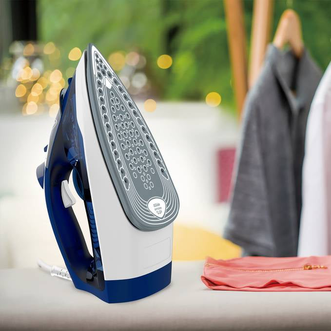 Tefal FV2838 Plancha vapor-seco Suela de Cerilium 2400 W Azul, Blanco (5)