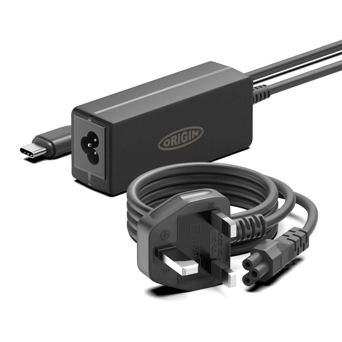 Origin Storage ACA0022A-OS adaptador e inversor de corriente Interior 65 W Negro