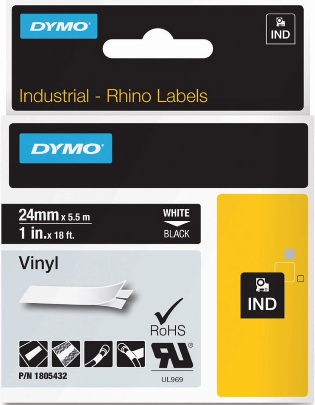 Cinta vinilo Dymo Rhino 24 mm 1805432