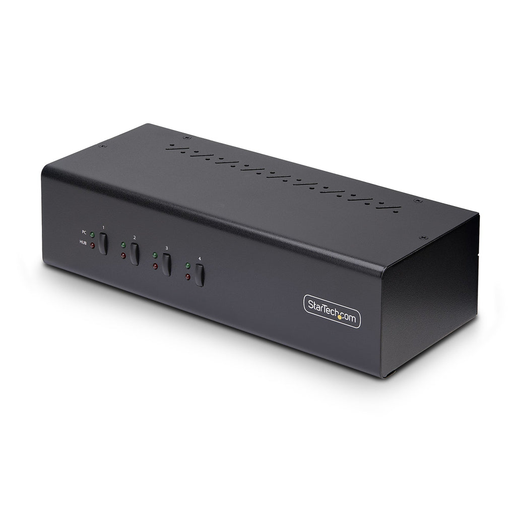 StarTech.com P4DD46A2-KVM-SWITCH interruptor KVM Negro