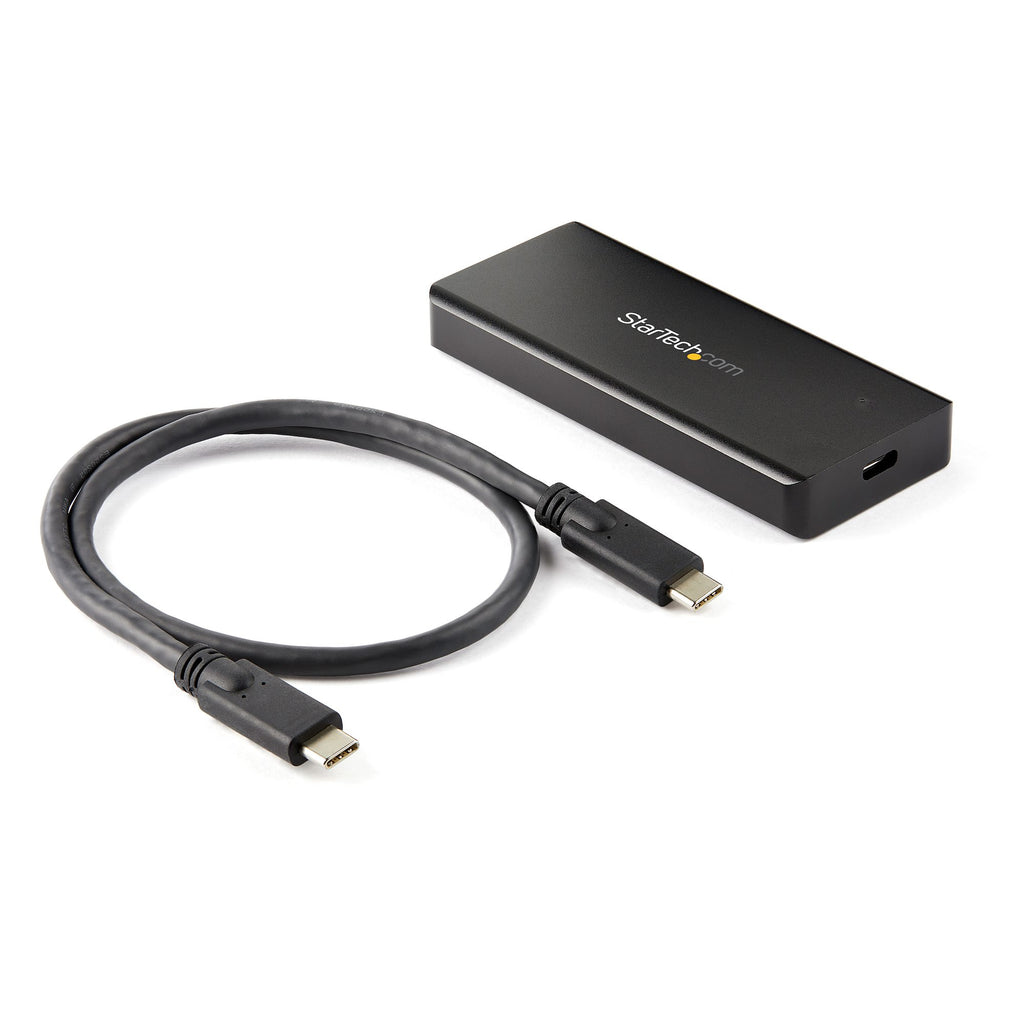 StarTech.com M2E1BRU31C caja para disco duro externo Caja externa para unidad de estado sólido (SSD) Negro