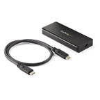 StarTech.com M2E1BRU31C caja para disco duro externo Caja externa para unidad de estado sólido (SSD) Negro