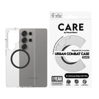 PanzerGlass CARE™ by ® Funda Urban Combat Transparente con Qi compatible Negro (CRRFUBQG38488)