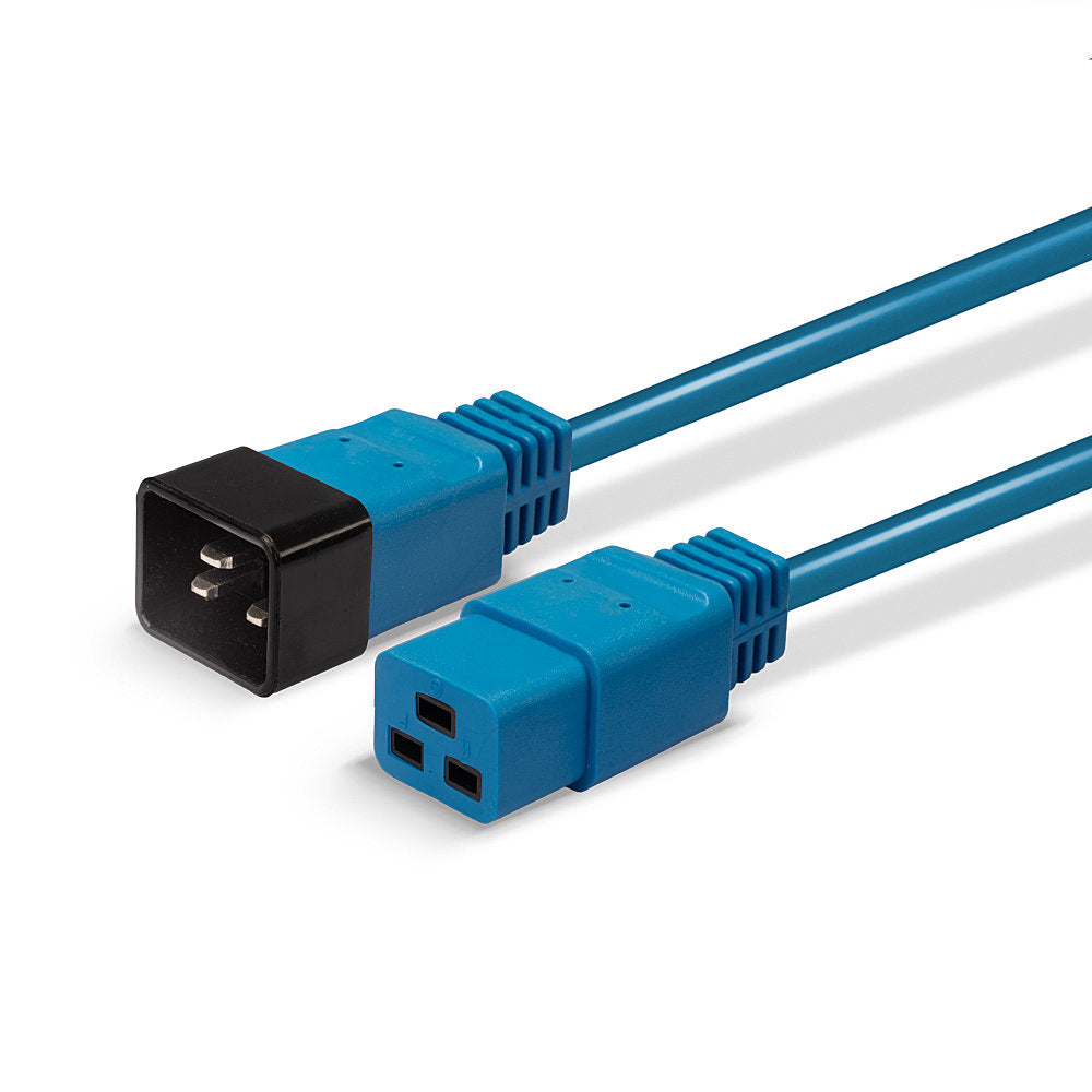 Lindy 30120 cable de transmisión Azul 1 m C19 acoplador C20 acoplador (6)