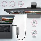 Axagon HMC-5G21 base para portátil y replicador de puertos Alámbrico USB 3.2 Gen 2 (3.1 Gen 2) Type-C Gris (6)
