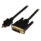 StarTech.com HDDDVIMM1M adaptador de cable de vídeo Micro-HDMI Negro (2)