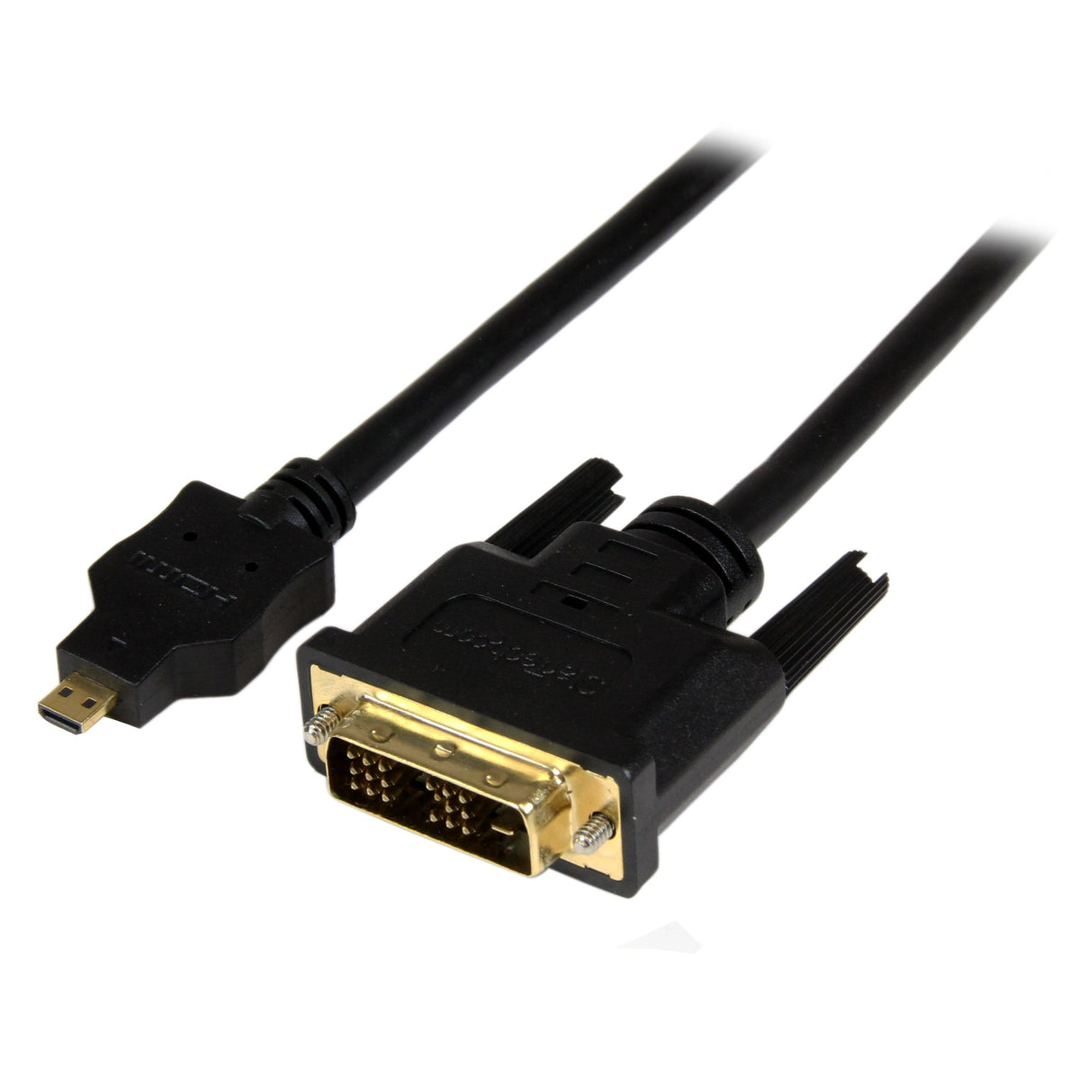 StarTech.com HDDDVIMM1M adaptador de cable de vídeo Micro-HDMI Negro (2)
