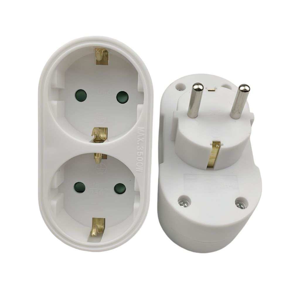 Microconnect PESCHPLUG2 adaptador de enchufe eléctrico Tipo F Blanco (3)