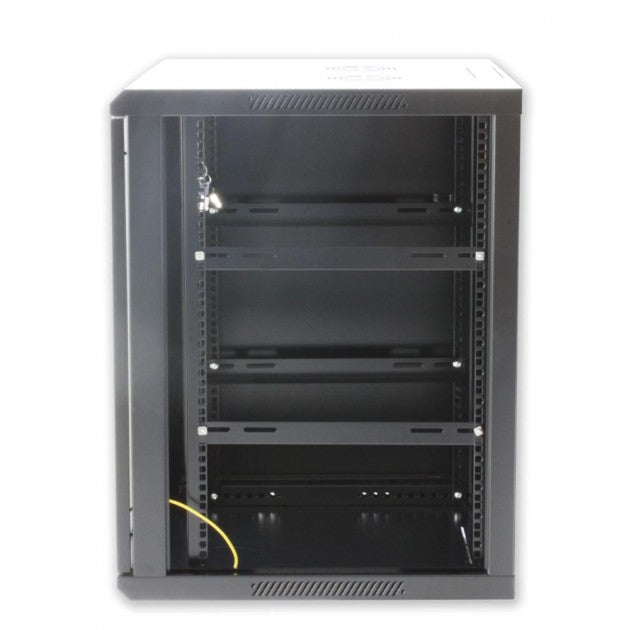 Techly I-CASE EW-2015BK armario rack 15U Bastidor de pared Negro (4)