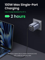 Ugreen NEXODE S 100W GAN CHARGER Ordenador portátil, Teléfono móvil, Portátil, Batería portátil, Tableta, Wearables Corriente alterna Interior (6)