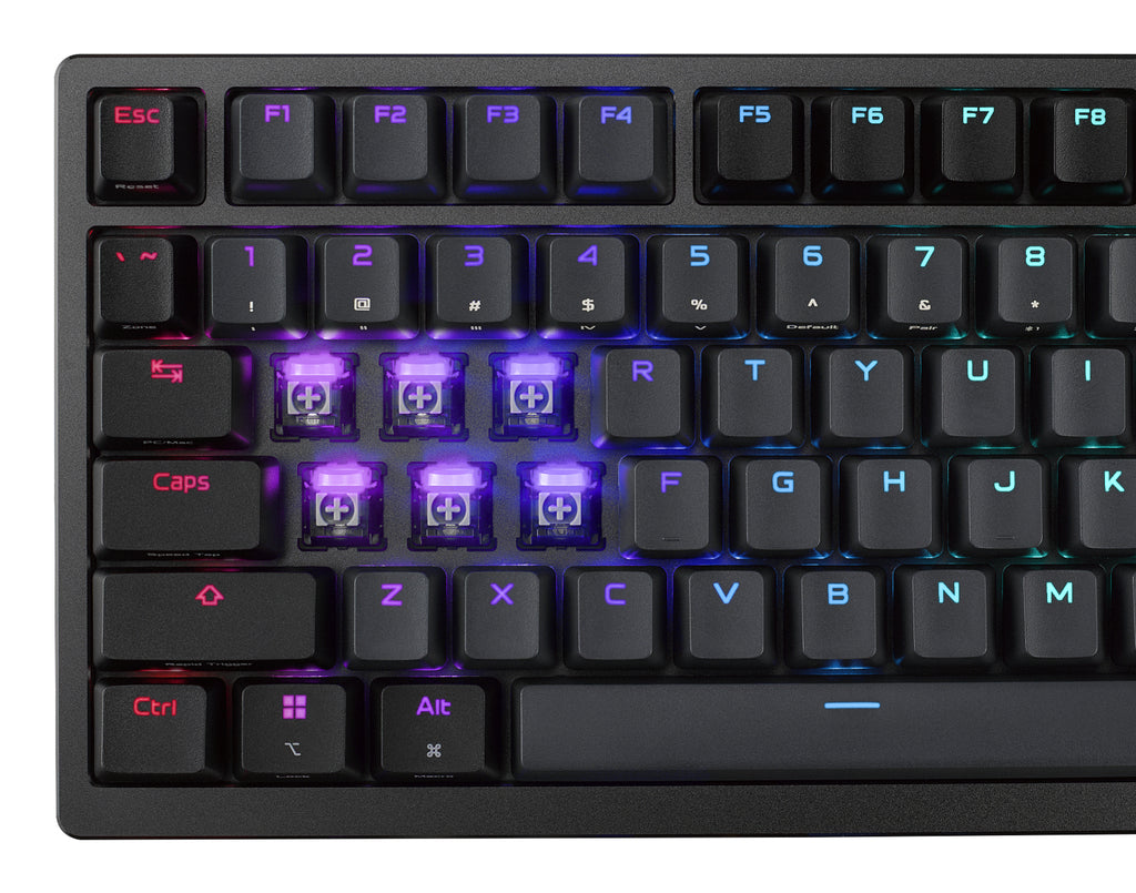 ASUS ROG Azoth 96 HE teclado Juego USB + RF Wireless + Bluetooth QWERTZ Negro (9)
